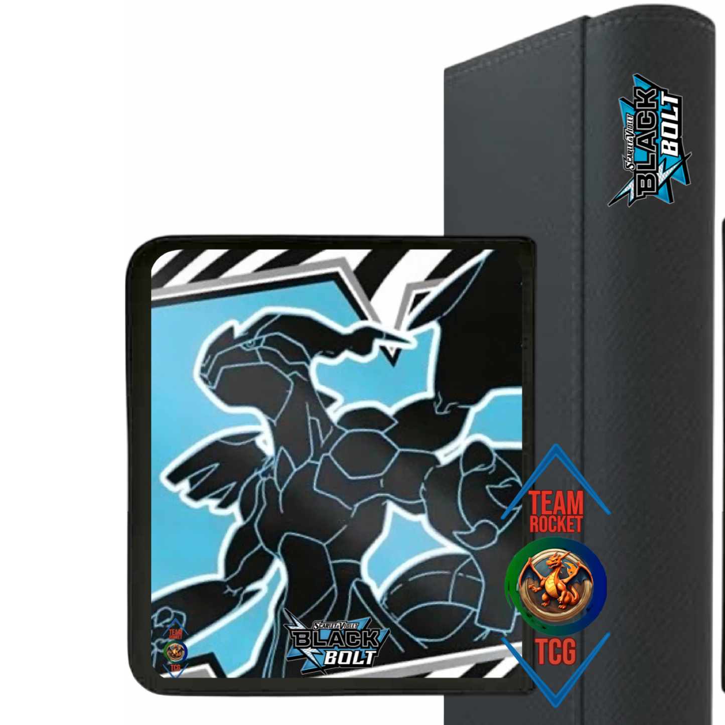 Premium 12 pocket binder Black bolt - LET OP! LEVERBAAR VANAF 25-8-2025 ivm vakantie leverancier bedrukkingen!