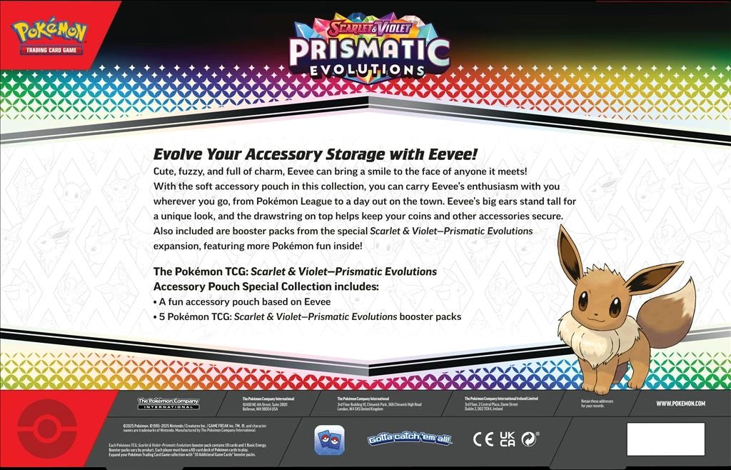 Scarlet & Violet Prismatic Evolutions Accessory Pouch Special Collection