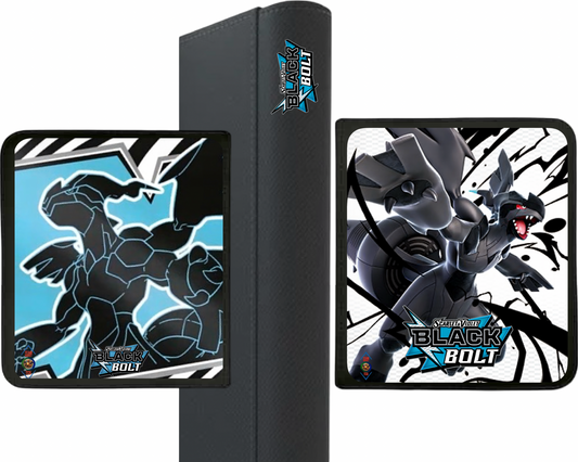 Premium 12 pocket binder Black bolt - LET OP! LEVERBAAR VANAF 25-8-2025 ivm vakantie leverancier bedrukkingen!