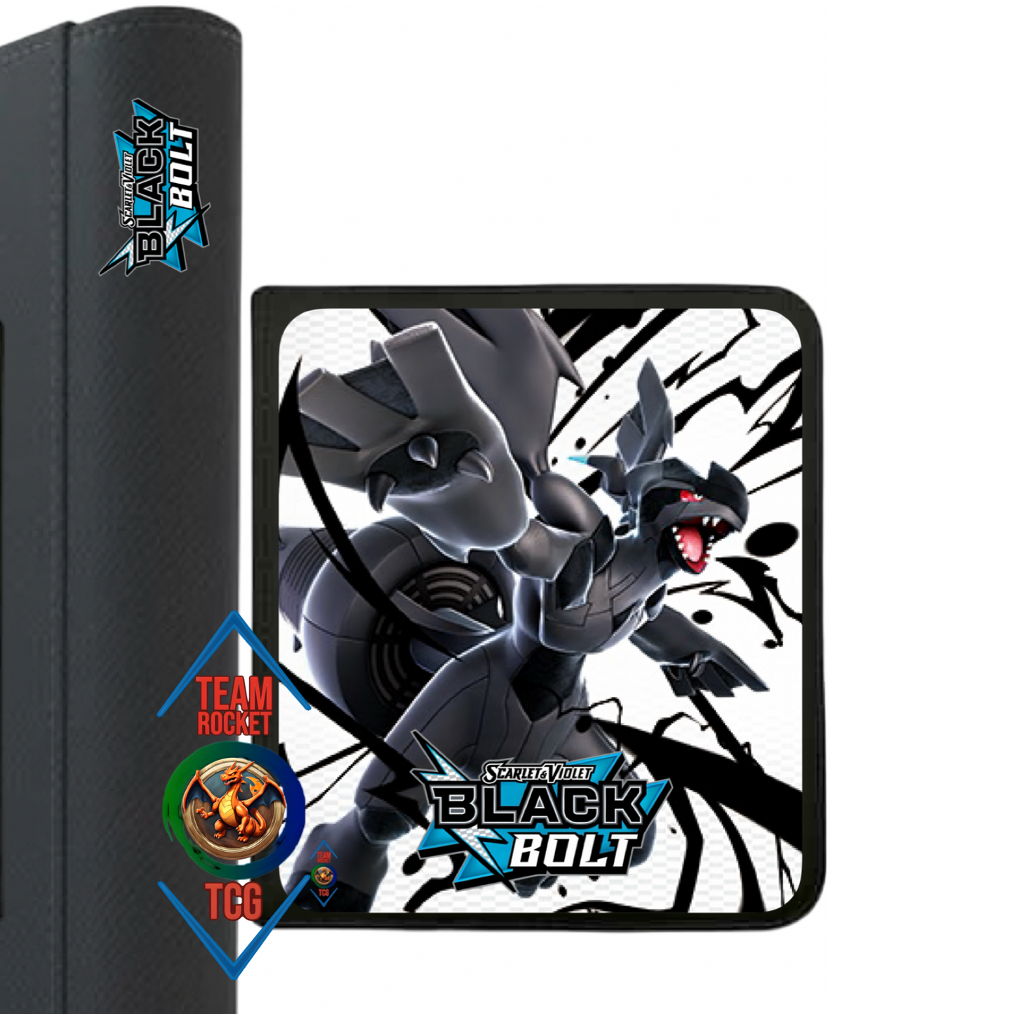 Premium 12 pocket binder Black bolt - LET OP! LEVERBAAR VANAF 25-8-2025 ivm vakantie leverancier bedrukkingen!