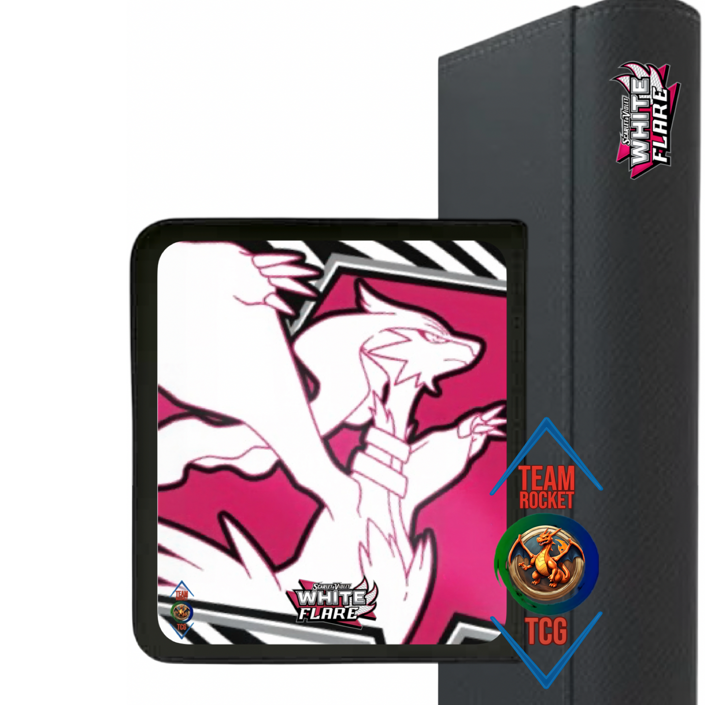 Premium 12 pocket binder white flare - LET OP! LEVERBAAR VANAF 25-8-2025 ivm vakantie leverancier bedrukkingen!